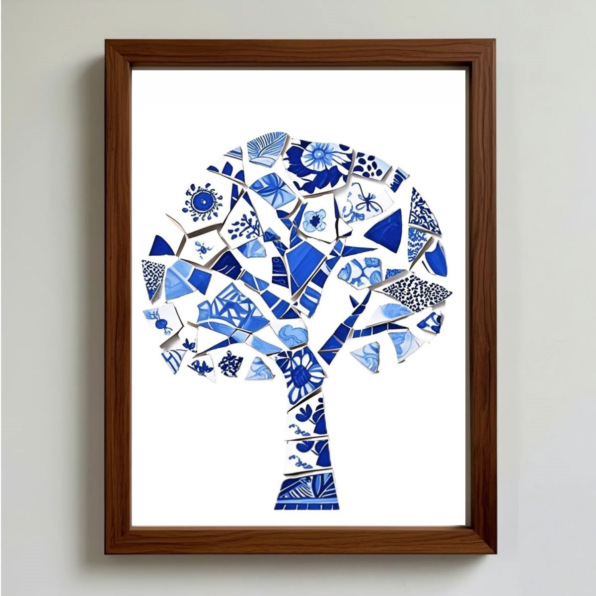 DIY Blue & White Porcelain  Mosaic Kit | Tree of Life