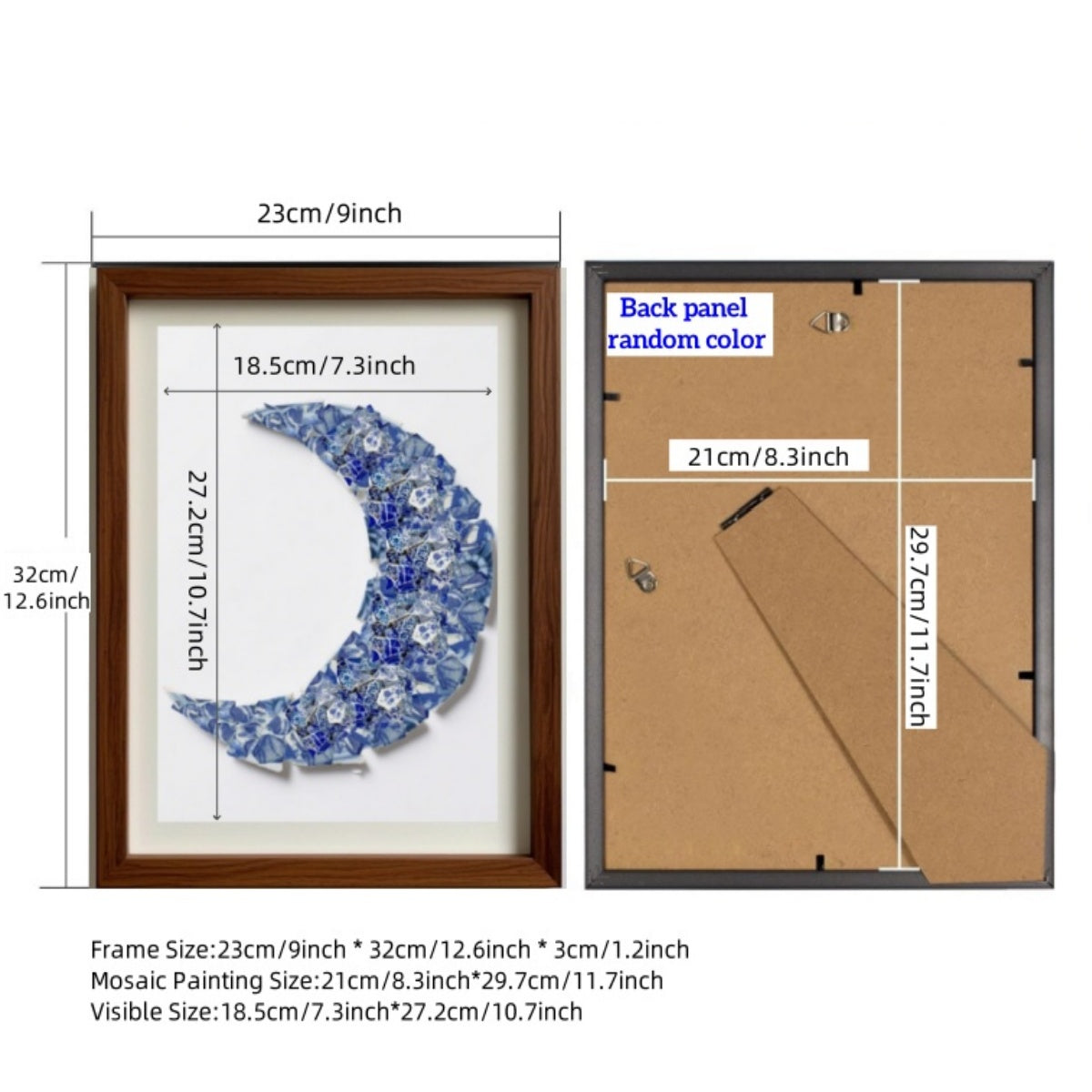 DIY Blue & White PorcelainMosaic Kit | Dolphin
