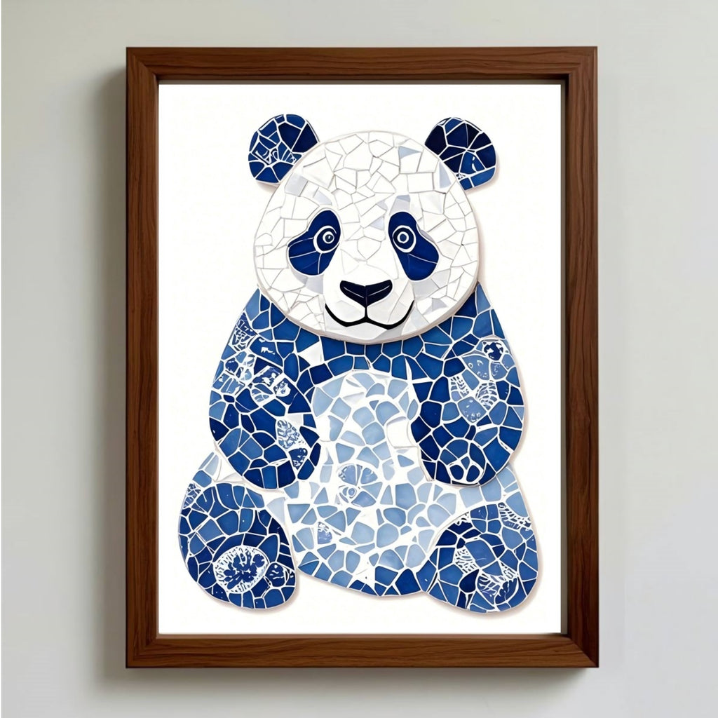 DIY Blue & White Porcelain Mosaic Kit | Panda