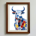 DIY Blue & White Porcelain Mosaic Kit | Cattle