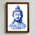 DIY Blue & White Porcelain Mosaic Kit | Buddha