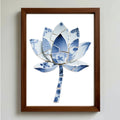 DIY Blue & White Porcelain Mosaic Kit | Lotus