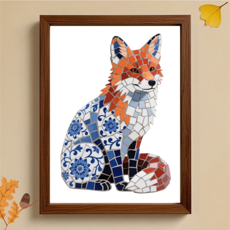 DIY Blue & White Porcelain Mosaic Kit | Fox