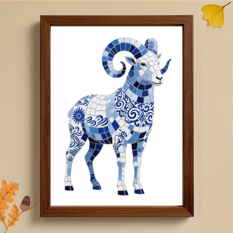 DIY Blue & White Porcelain Mosaic Kit | Goat