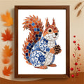 DIY Blue & White Porcelain Mosaic Kit | Squirrel